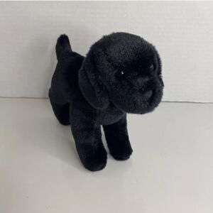 The Black Dog Tavern Black Lab Realistic Plush Stuffed Animal Douglas 6”